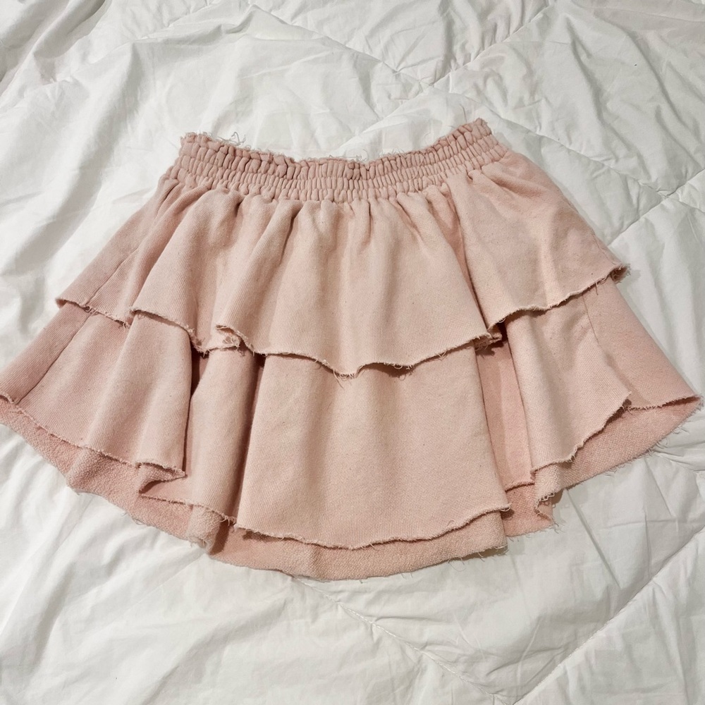 AERIE Weekend Ruffle Mini Skirt
